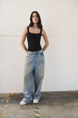 Jeans super baggy barrel - DENIM SABBIATO