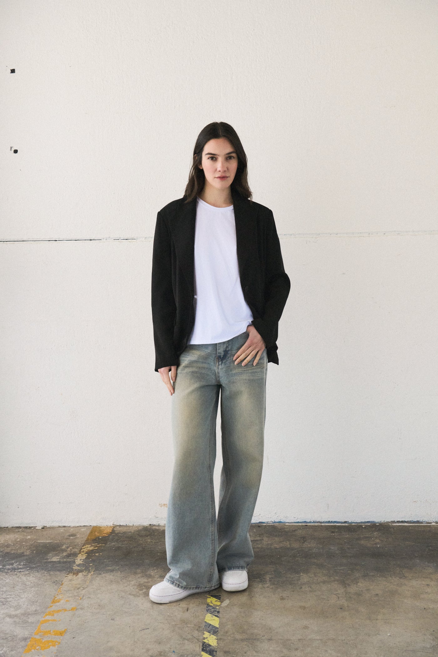 Jeans extra wide leg - DENIM SABBIATO