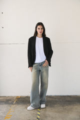 Jeans extra wide leg - DENIM SABBIATO