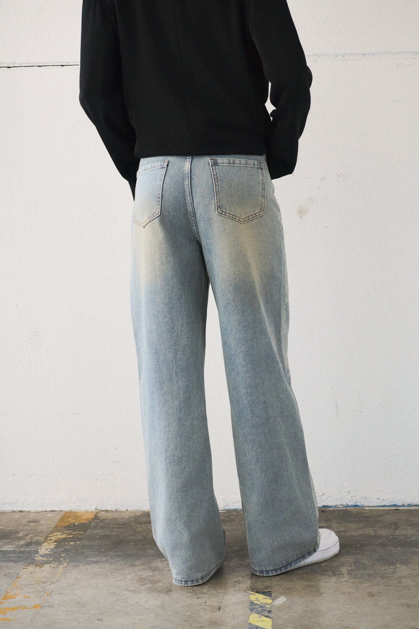 Jeans extra wide leg - DENIM SABBIATO