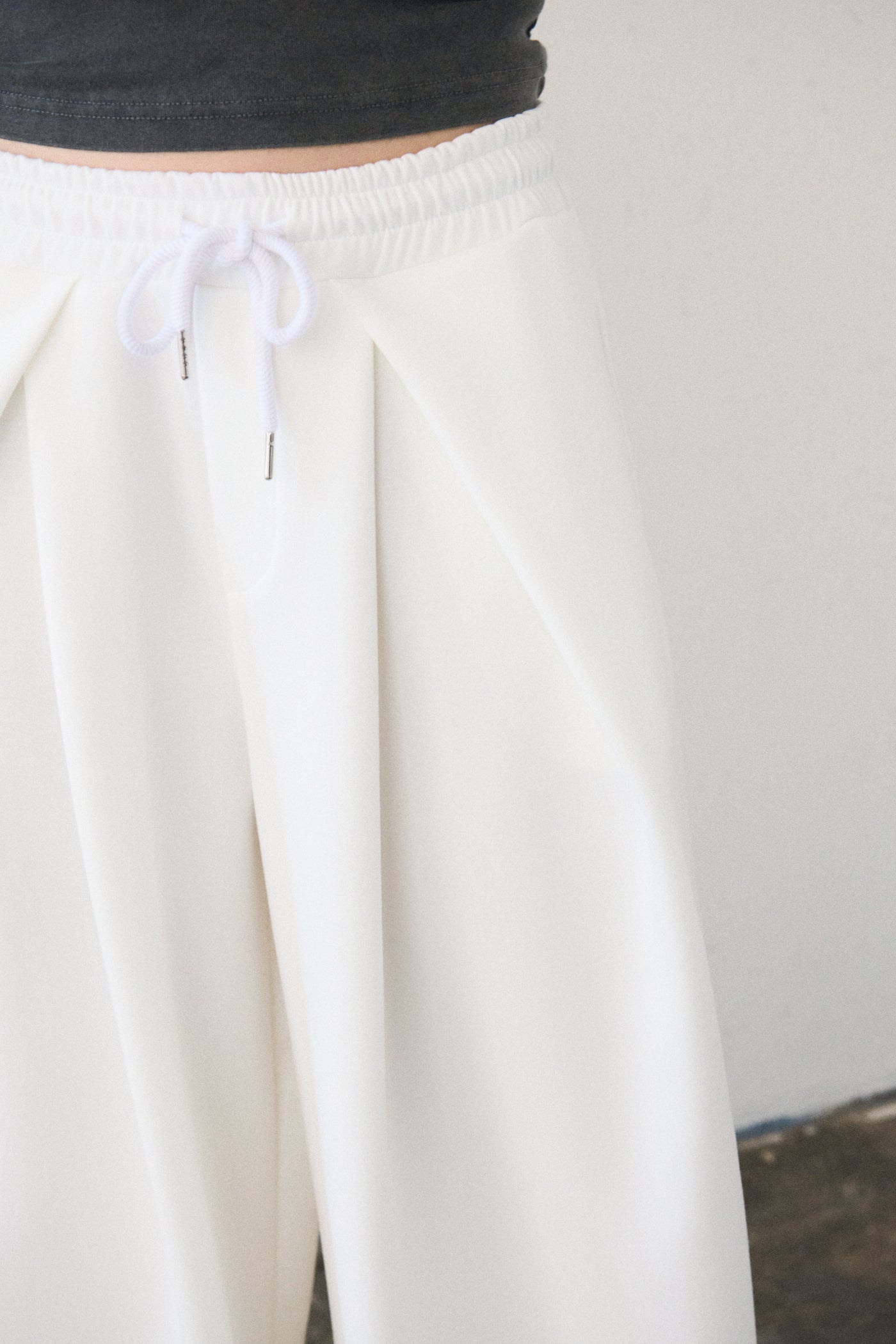 Pantalone wide leg neoprene - PANNA
