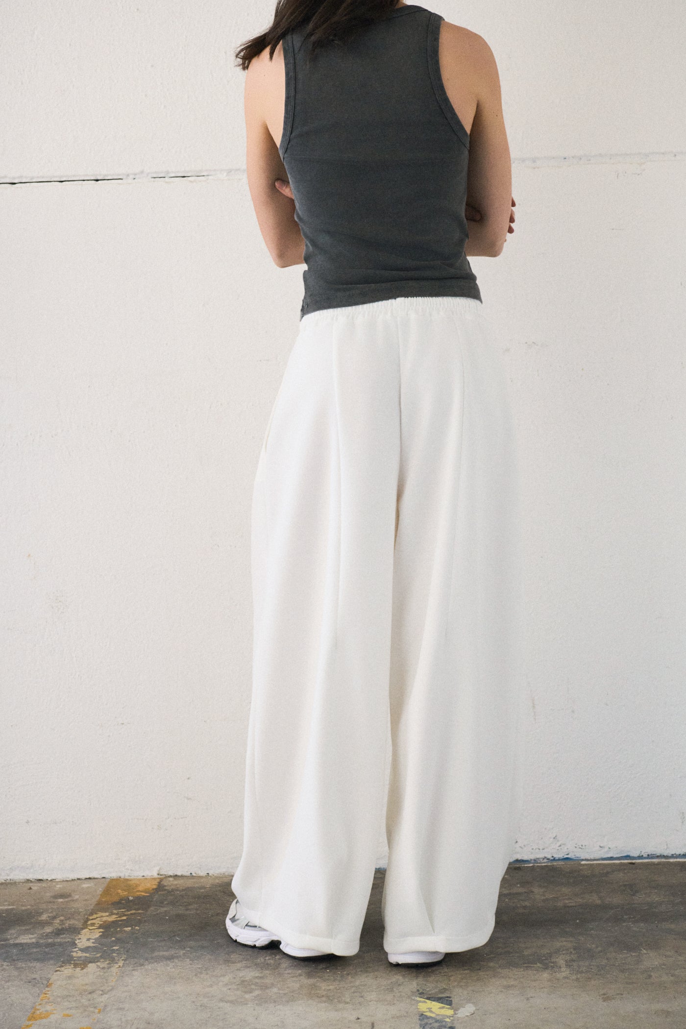 Pantalone wide leg neoprene - PANNA