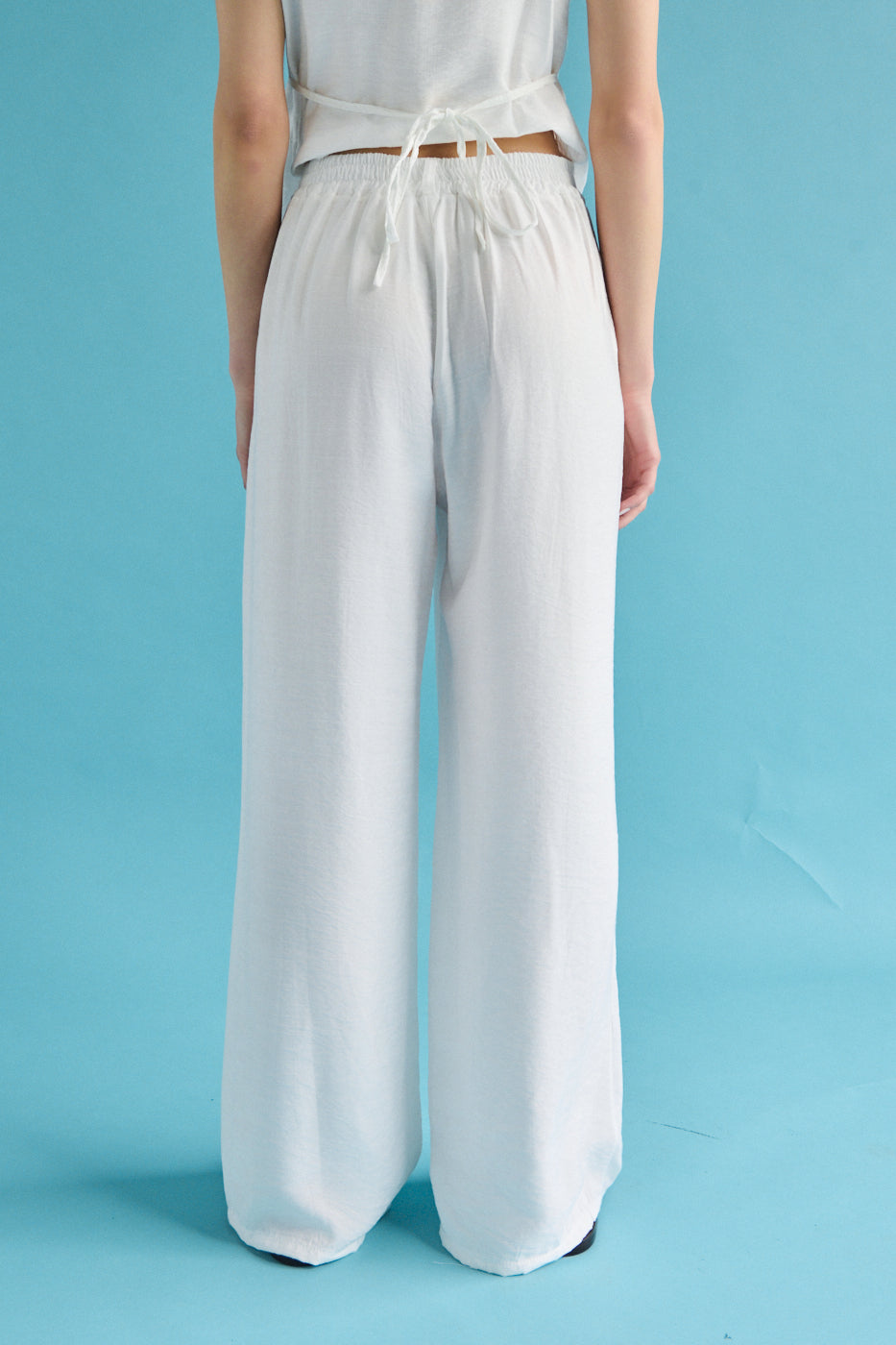 Pantalone wide leg - Ecru