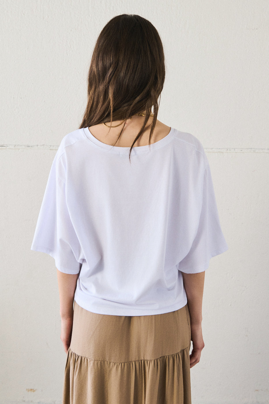 Maglia scollo a V - BIANCO