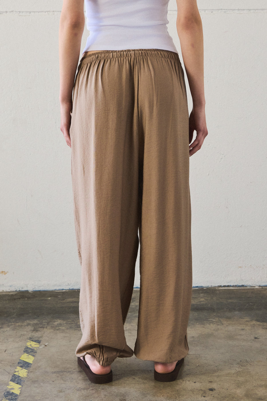 Pantalone morbido balloon - SABBIA