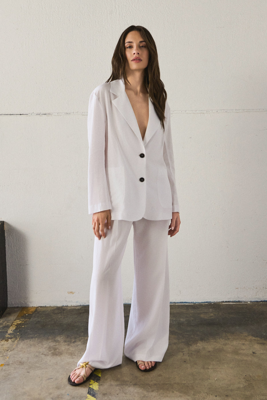 Blazer due bottoni - BIANCO