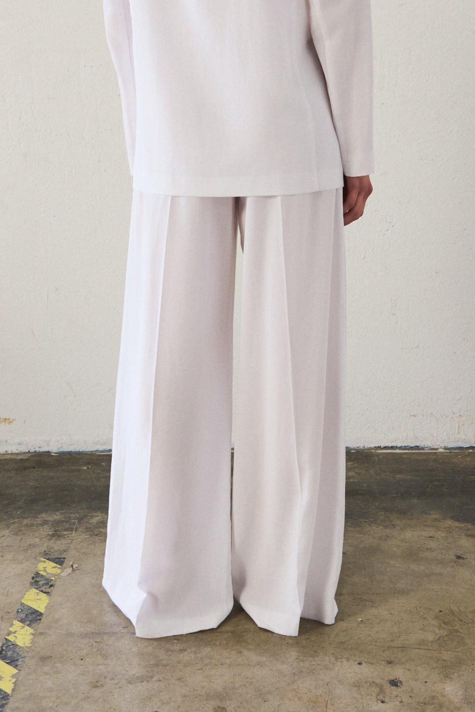 Pantaloni con bottoni - BIANCO