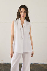 Gilet oversize - BIANCO