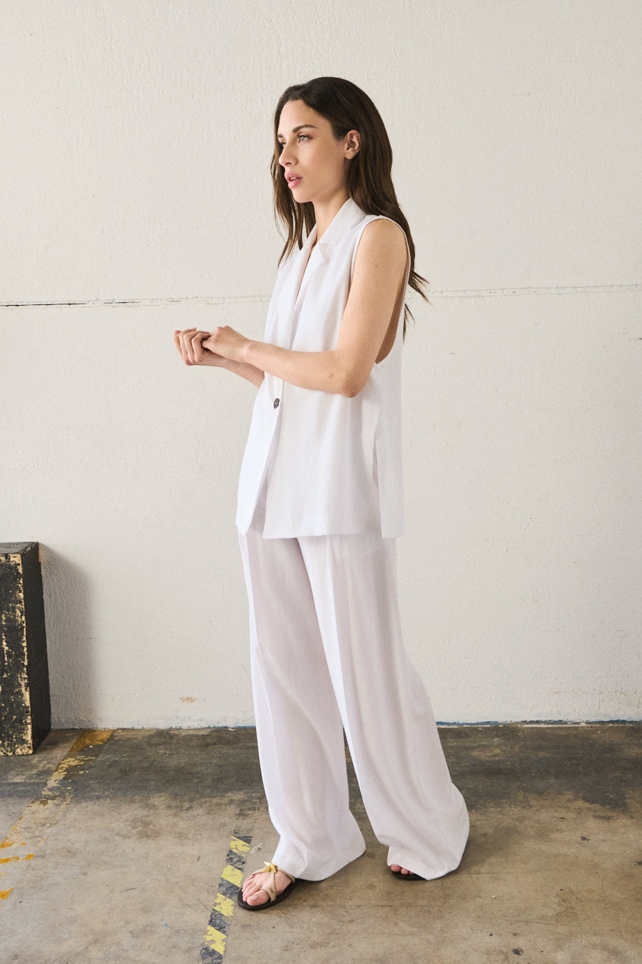 Gilet oversize - BIANCO
