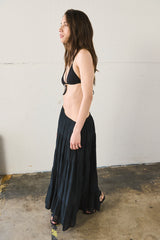 Gonna midi boho - NERO