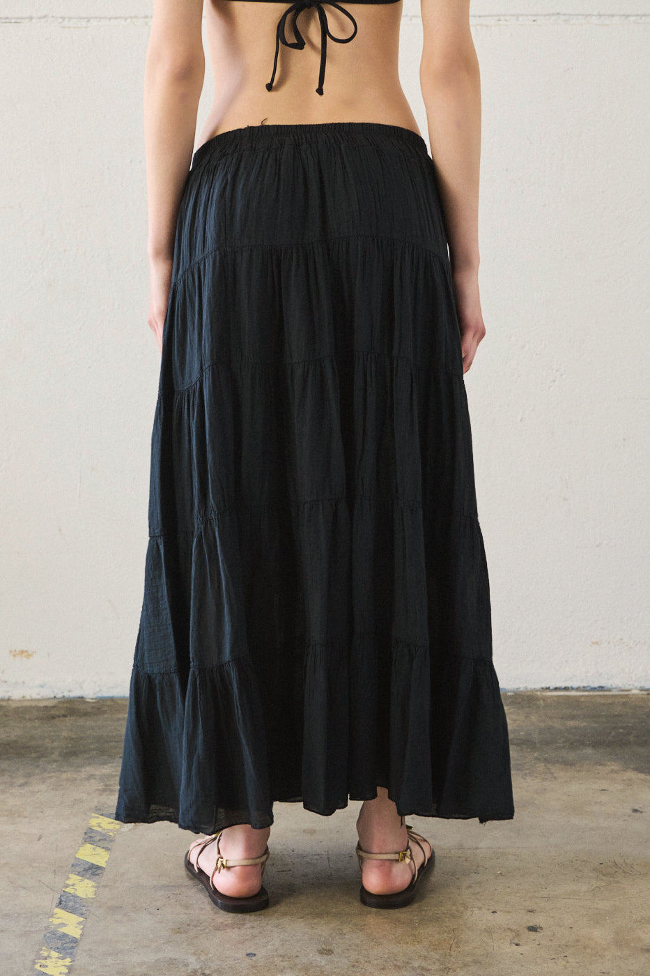 Gonna midi boho - NERO