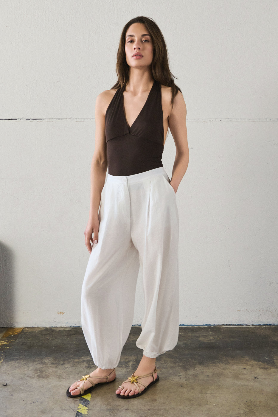 Pantalone gaucho - ECRU