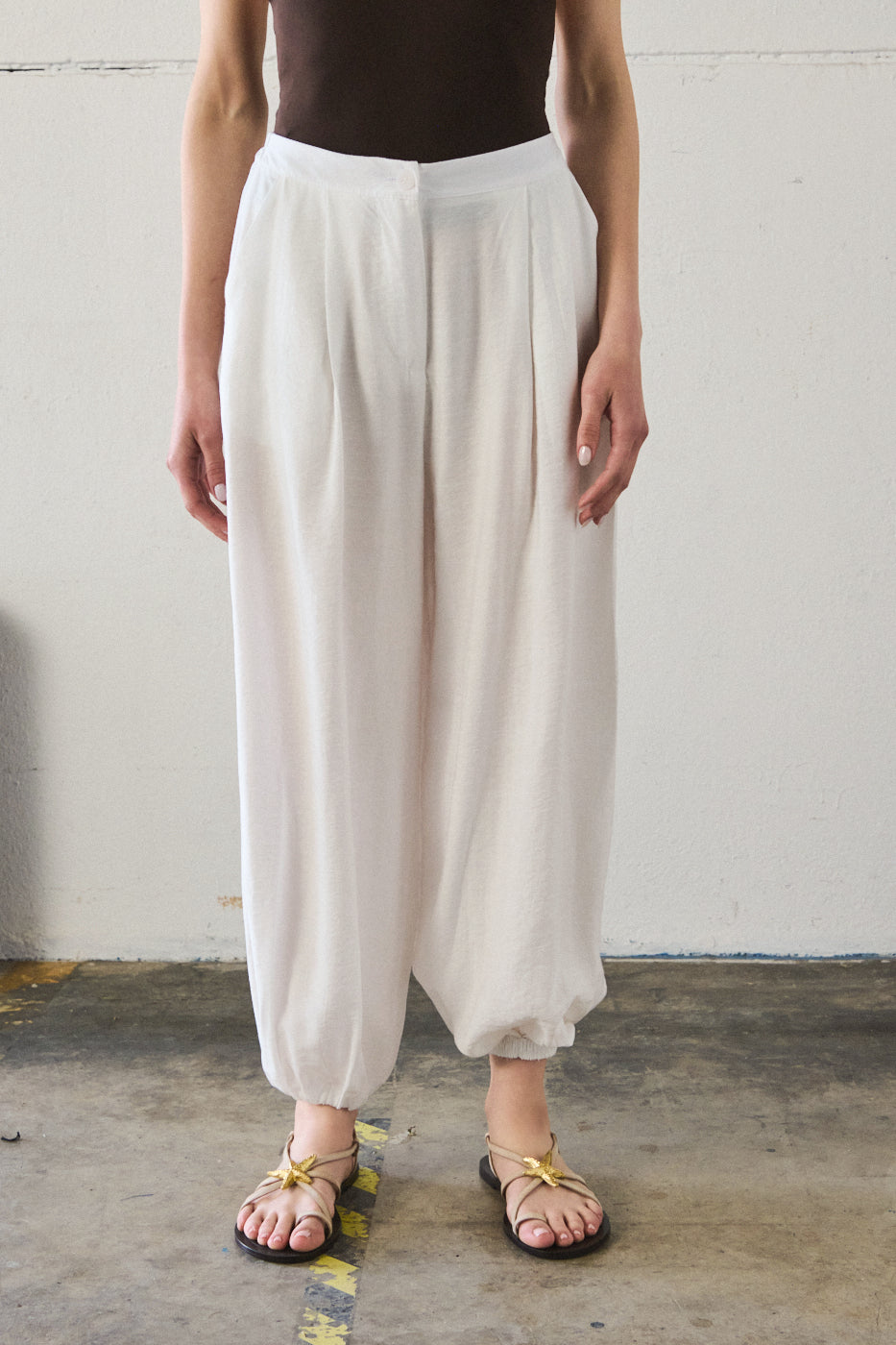 Pantalone gaucho - ECRU