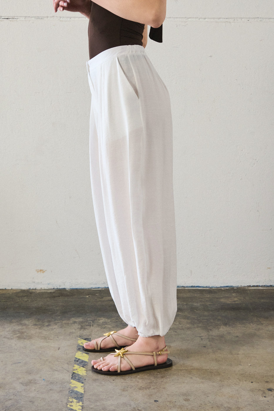 Pantalone gaucho - ECRU