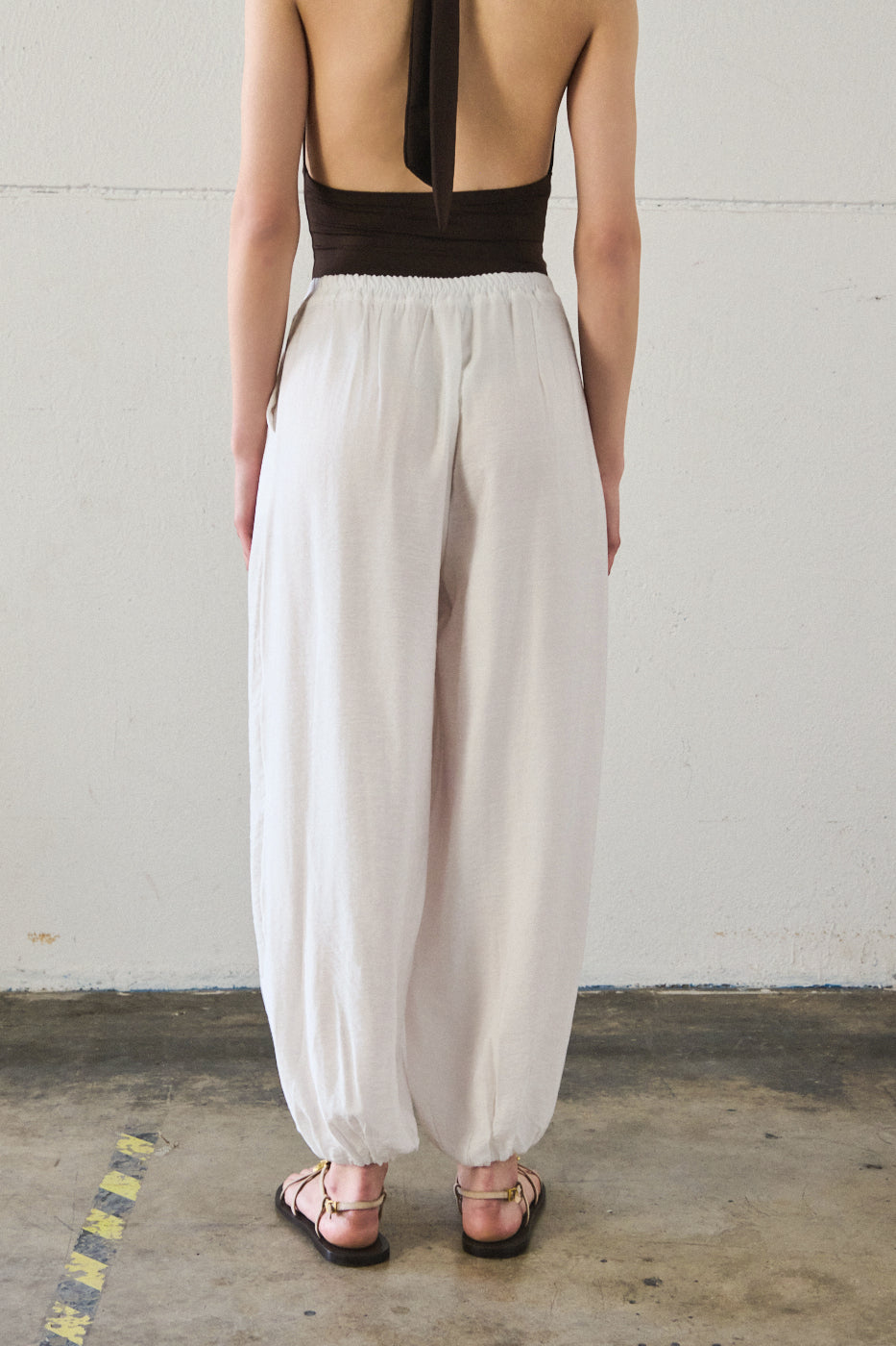 Pantalone gaucho - ECRU