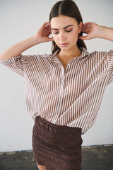 Skort Paillettes - MARRONE
