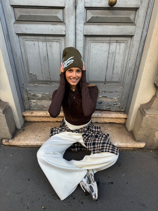 Maglia asimmetrica - MARRONE