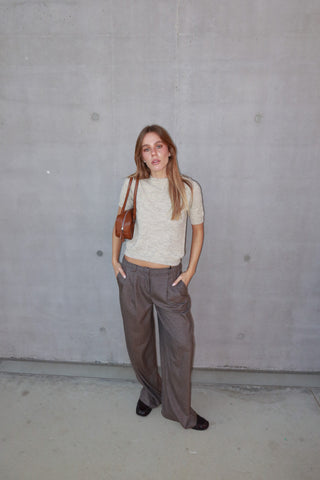 Pantalone pinces a quadri - MORO