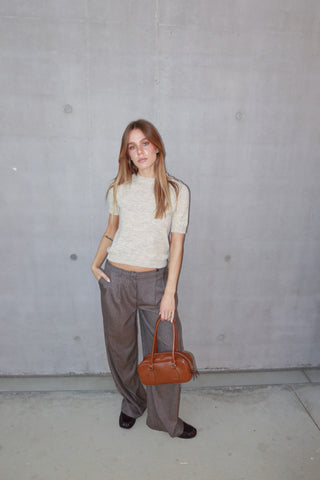 Pullover mezza manica - BEIGE